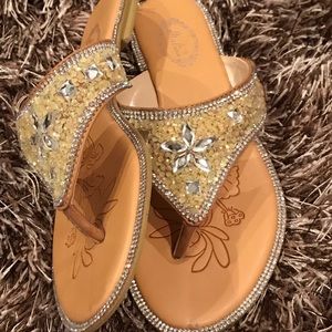 Rhinestone incrusted sandals
